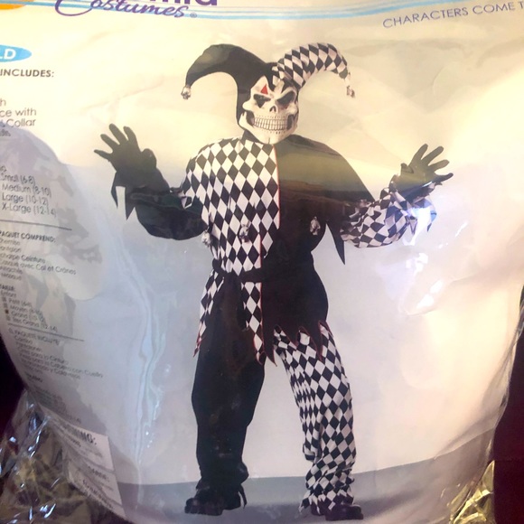 Kid’s Black Evil Jester Costume